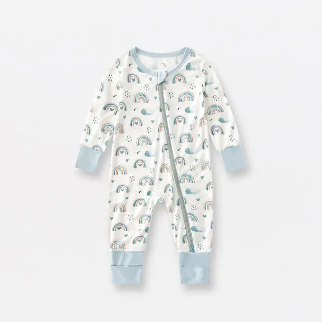 Bamboo Fiber Baby Zippered Romper