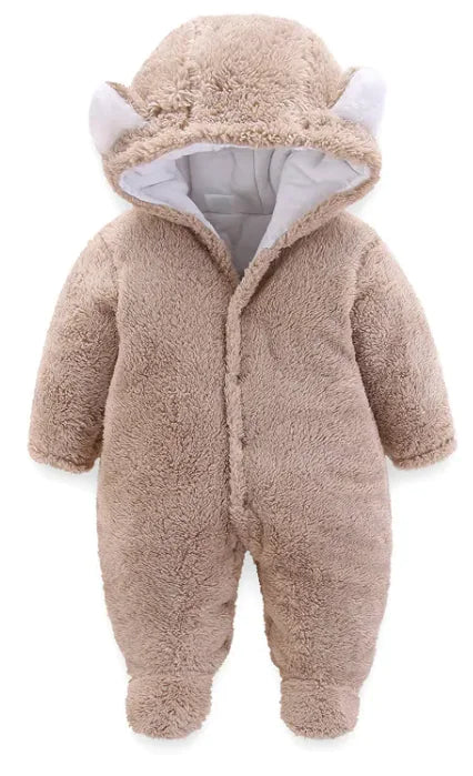 Winter Baby Jumpsuit Newborn Warm Thick Baby Romper