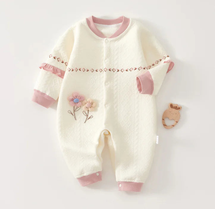 Girl's Cozy Newborn Jumpsuit