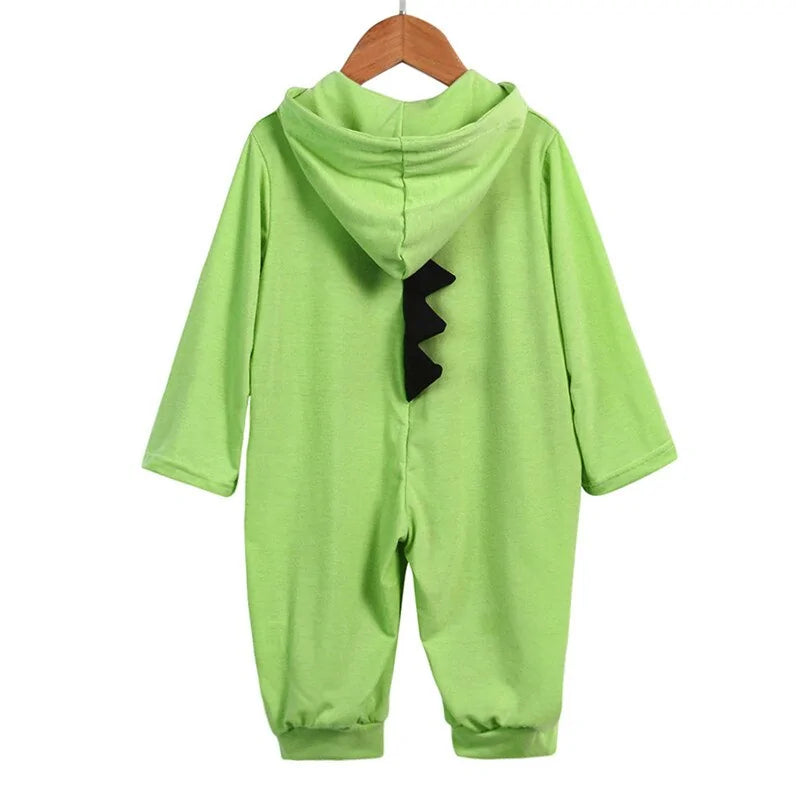 Newborn Dinosaur Hooded Romper Jumpsuit