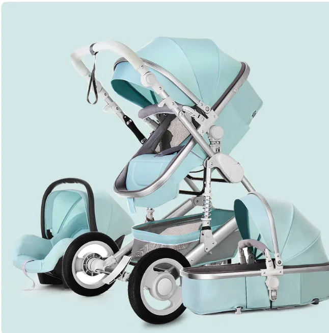 High-View Foldable Stroller – Sit & Recline Comfort